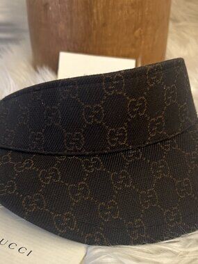 Gucci GG Supreme Visor Sun Visor Hat